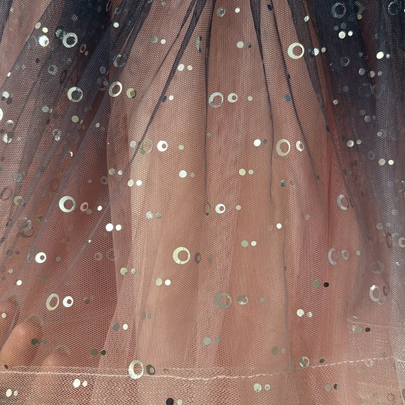 Navy blue and light pink ombre formal dress - Picture 3 of 6